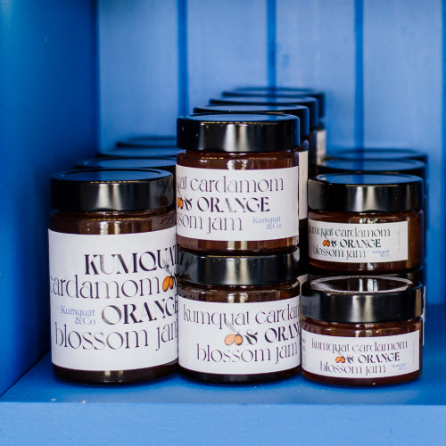 Kumquat, orange blossom & cardamom jam